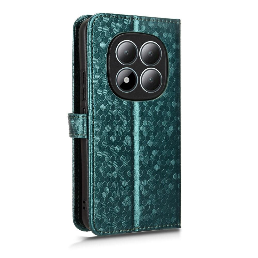 Flip Case for Xiaomi Redmi Note 15 Pro Plus 5G / Poco M8 Pro 5G, Wallet Rhombus, Green