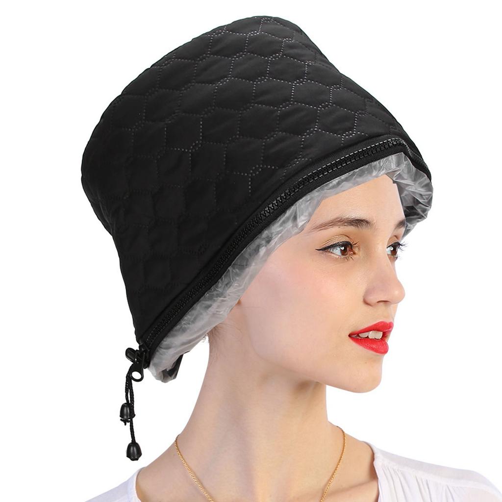 Home Hair Care: Adjustable Electric Heating Hat for Deep Hot Oil Treatments