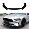 Car Front Bumper Lip Spoiler Diffuser Splitters BodyKit Aprons Cover Guard Trim For Ford Mustang MK6.5 2018-2023