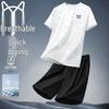 Men's Summer Casual Sports Ice Silk Two-Piece Set