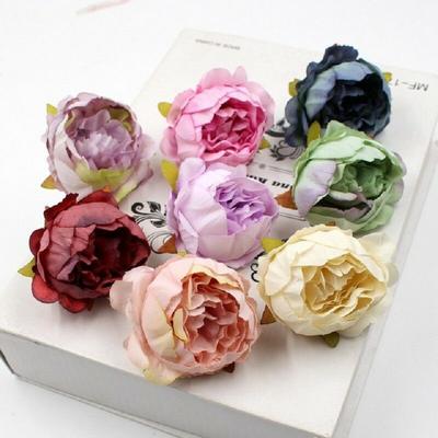 10 Stück künstliche Rosenköpfe, künstliche Seidenblumen für Hochzeit, Zuhause, Party, Geburtstag, Kuchendekoration, DIY-Kranz, künstliche Blumendekoration