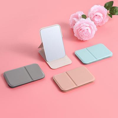 Mini-Spiegel für Damen, zusammenklappbarer Make-up-Handspiegel, tragbarer einseitiger Mini-Kosmetikspiegel, zusammenklappbar, hochauflösende Eitelkeitswerkzeuge