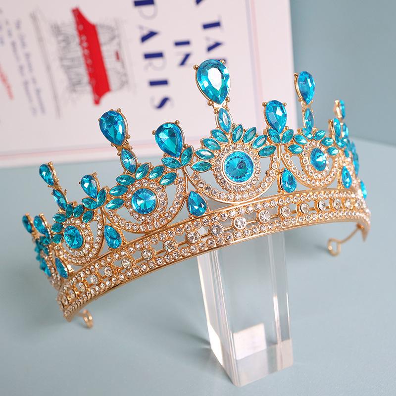 European American and Korean Style Bridal Hair Accessories Princess Crowns Wedding Headwear Zircon Crowns