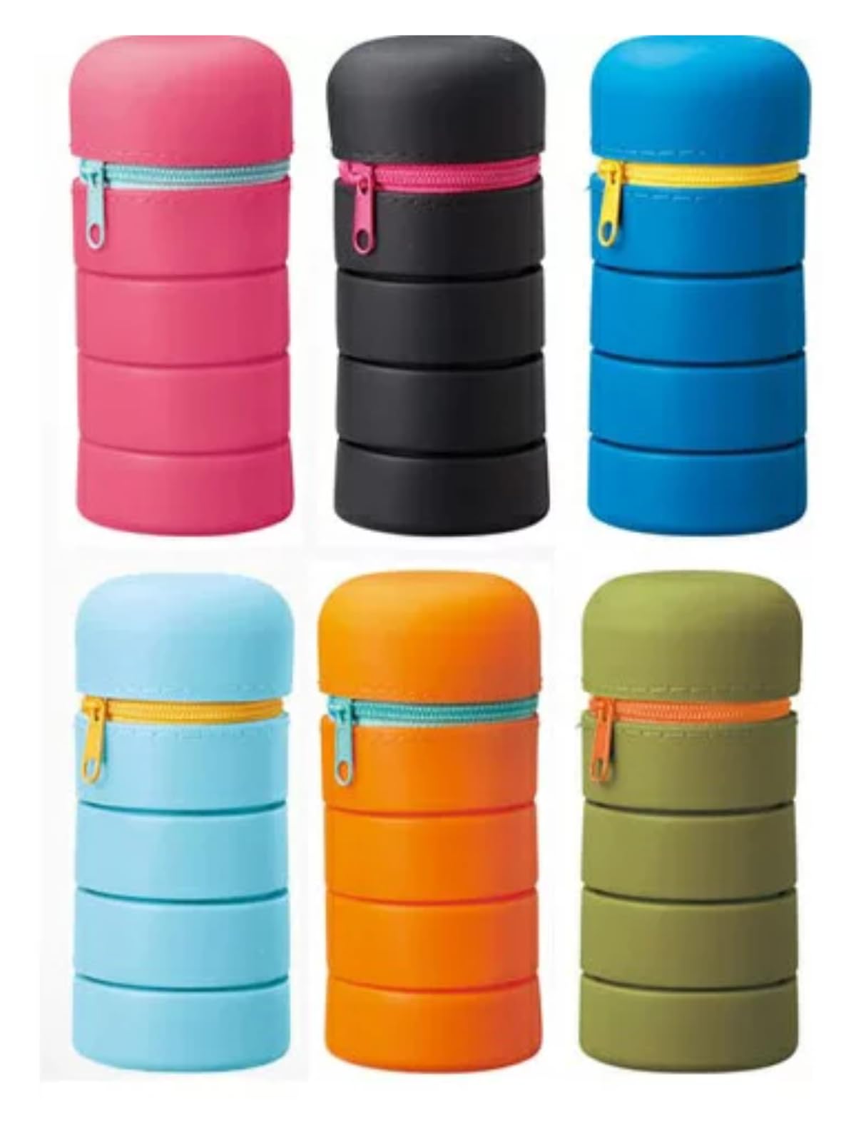 

по 1 штуке каждого из 6 цветов наклейка «спасибо» силиконовый чехол, который также можно использовать как подставку черный темно-синий зеленый оранжевый розовый синий пенал пенал