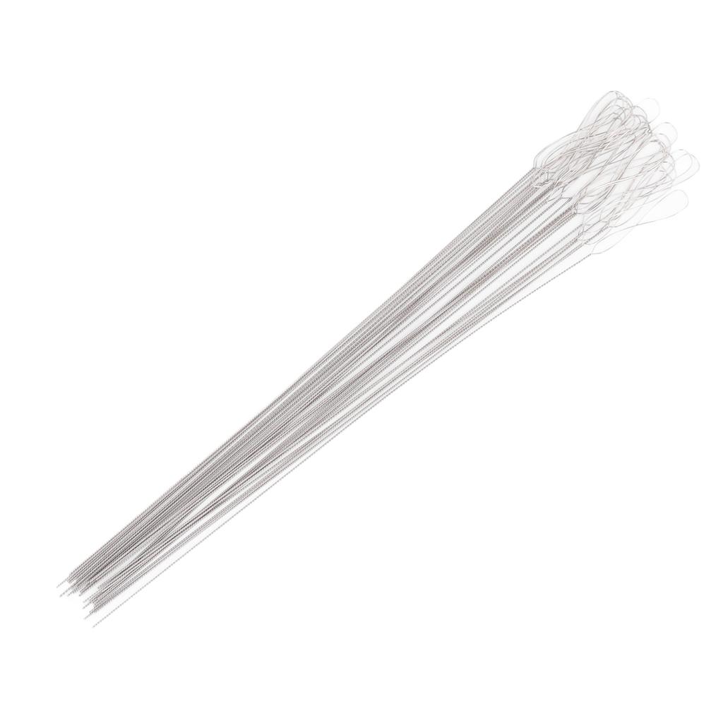 30pcs Twisted Wire Needles Large Eye Flexible Stainless Steel Beading Threading Needle for Jewelry