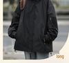 Unisex Japanese Style Multi-Pocket Windproof Hooded Jacket for Spring/Autumn Hiking