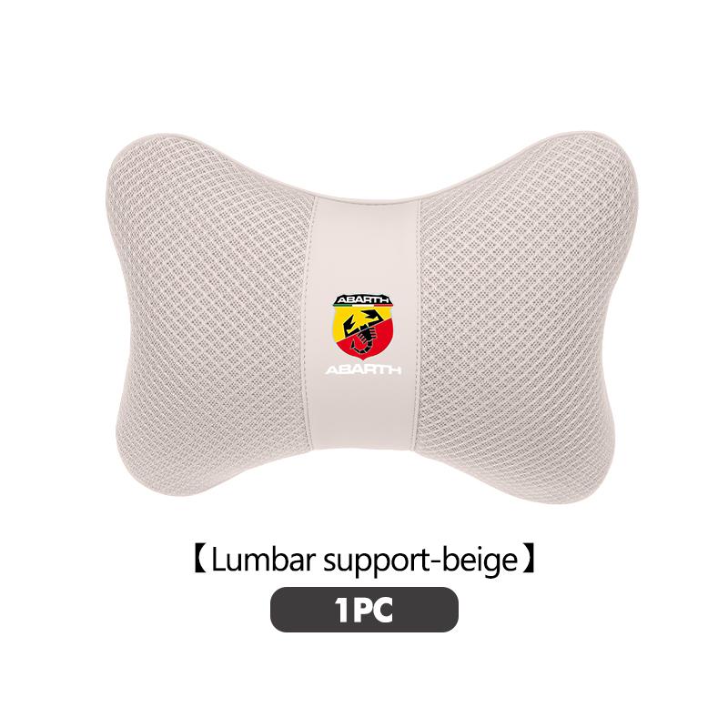 Car Headrest Lumbar Support Neck Pillow Lumbar Support Cushion For Abarth Freemont Strada 500x Grande Punto Ducato Stilo Palio