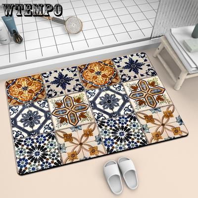 Retro Mata Podłogowa Domowa Lekki Luksus Mata Podłogowa do Łazienki Mata Podłogowa do Toalety