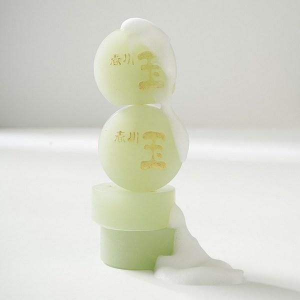 Chuncheonok Hypoallergenic Acne Trouble Care Natural Handmade Jade Soap Okbore, 90g, 1 Piece