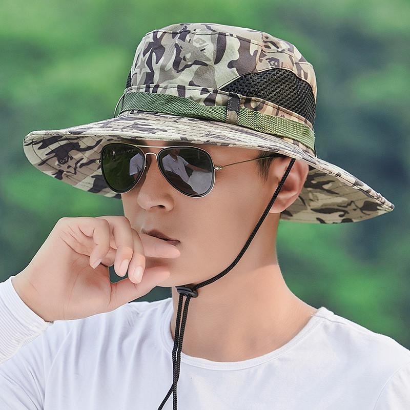 Fisherman Hat Men Summer Sun Protection Cap With Short Brim For Fishing And Outdoor Activities