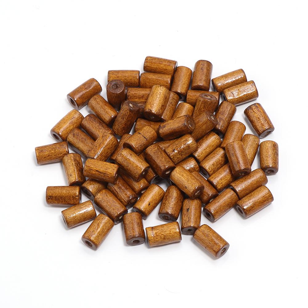 

200-400pcs/Lot Color Maple Wood Beads Cylinder Shape Loose Wooden Bead for Jewelry Making Kid s Toy DIY Bracelet Accessories 6X12mm(200pcs)