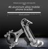 Aluminum Alloy Bicycle Phone Holder Electric Car Bracket Navigation Motorcycle Riding Accessories Lightweight Portable Design