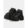 Neue Schwarze Muffin Plateau Punk Damen Klein Herren Spanischer Trend Cyberpunk Dad Shoes 8cm