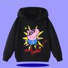 Peppa Pig Children's Hooded Sweatshirt 2026 New Style Cartoon Print Boys' Sport Shirt Girls' Casual Shirt