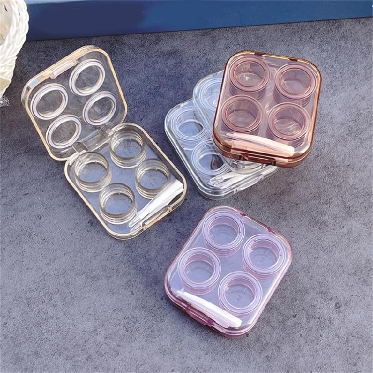 Convenient Contact Lenses Storage Box With Tweezers And Suction Wearing Tool Great For Travel And Office Student Use