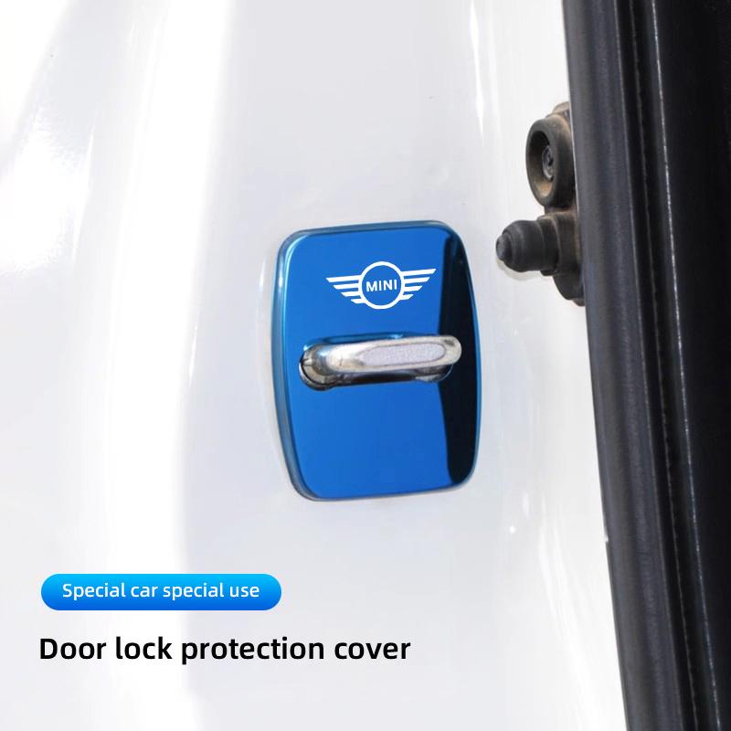 Stainless Steel Car Door Lock Protective Cover Rust Proof Cap For MINI Cooper JCW Countryman Clubman Cabrio Paceman Coupe Coupe