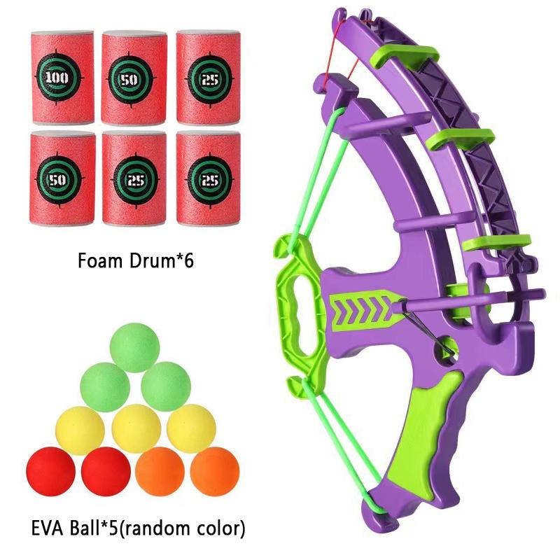 Family Shooting Game Foam Ball Bow & Target Set for Kid Indoor Outdoor Playtime Fun Safe Bow Shooting Game for Parent-Child Play