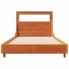 Solid Wood Bed without Mattress Wax Brown 75x190 cm Pine Wood