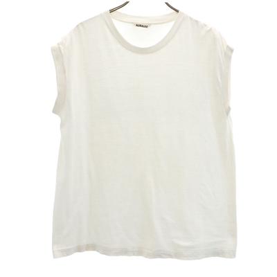 AURALEE made in Japan Ärmellos Geschnitten Weiß Damen Gebraucht
