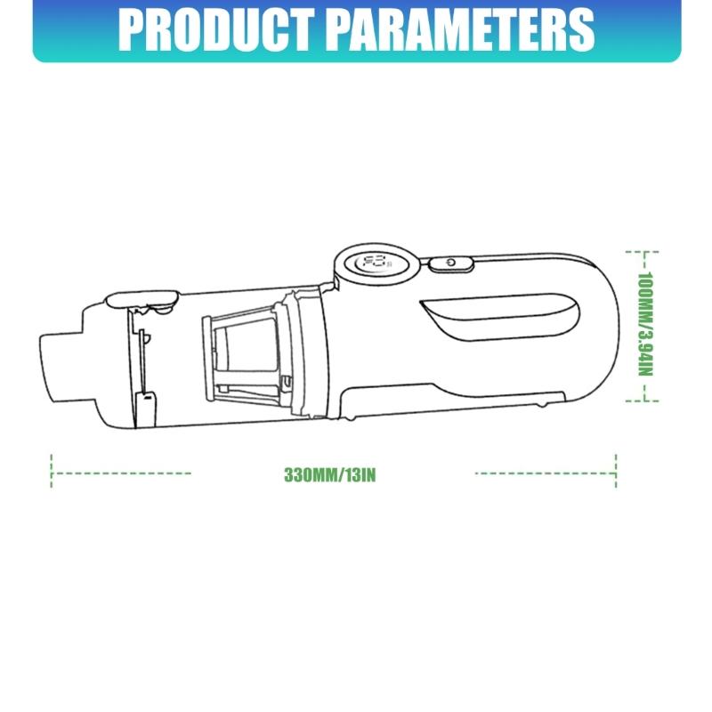 Handheld Vacuum Cordless Car Vacuum Cleaner High Power Rechargeable Battery Portable Rechargeable Mini Vacuum