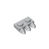 20pcs MOC Compatible Assembles Particles 15208 Plate Modified 1 x 2 with 3 Teeth Building Blocks Parts DIY Educational Tech Part