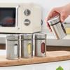 Spice Shaker Stainless Steel Pepper Seasoning Jar Cooking Baking Bottle Condiment Powder Container Toothpick Holder Gadget