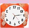 Anti Wall Reverse Clock Modern Backwards Time Run Counter Clockwise Wall Watch