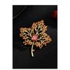 SUYU New Orange Maple Leaf Suit Coat Brooch Hollow Maple Leaf Pin Brooch Simple Leaf Accessories