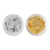 Gold Silver Irregular Aluminum Foil Paper Nail Art Sticker 3D Glitter Manicure