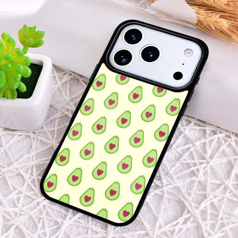 

Funny Avocado Art Fruit Phone Case for iPhone 17 Air 16 15 11 12 14 13 Pro Max Shockproof Cover iPhone 15 Pro Max