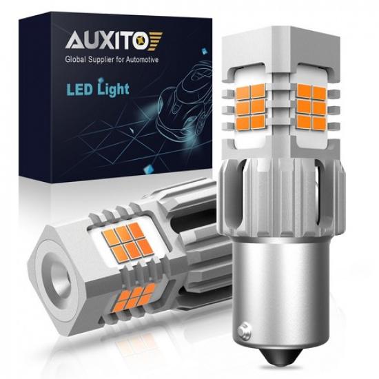 AUXITO 1156 1095 LED Turn Signal Light Bulbs Conversion Kit CANbus Error Free X2