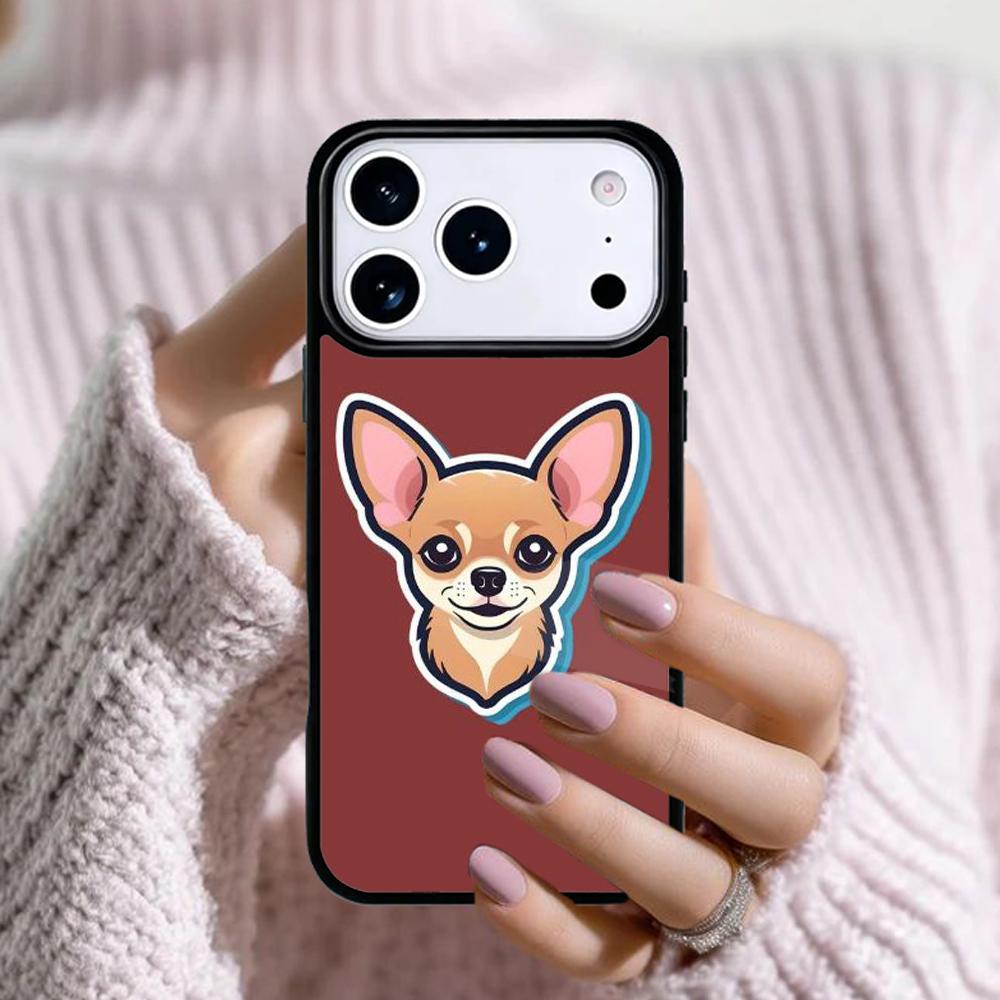Chihuahua Dog Cute Animal Phone Case For Apple iPhone 17 Air 16E 15 14 Plus 13 12 11 Pro Max Mini Funda Cover