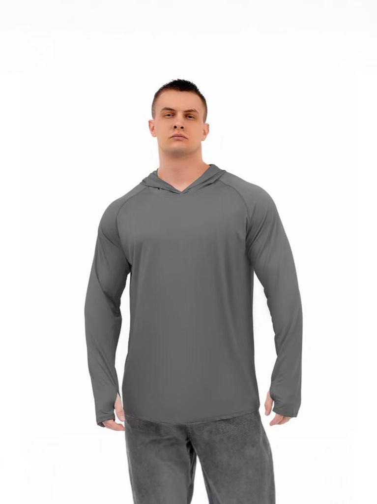 Veste à capuche fine d'été protection UV pour randonnée, alpinisme, pêche, UPF 50+
