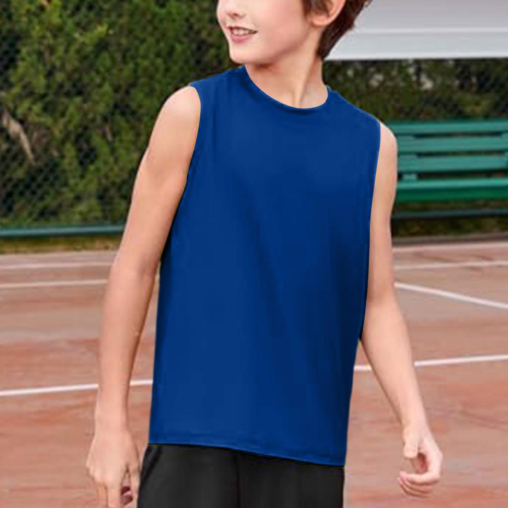 Boys' School Sleeveless Tee - Loose Round Neck Vest