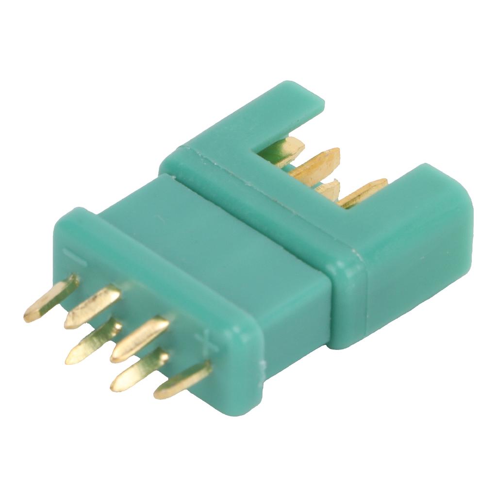 10Pcs 13.030 10Pcs 13.031 MPX Green Hexagonal Plug Copper Gold Plated Nylon Injection Molding Model Battery Connector