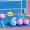 Süßer Ausdruck Elastisches Tennis Haustier Spielzeug Interaktiv Farbblock Elastische Kugel Hund Training Langeweile lindern Tennis Für Hund Zubehör