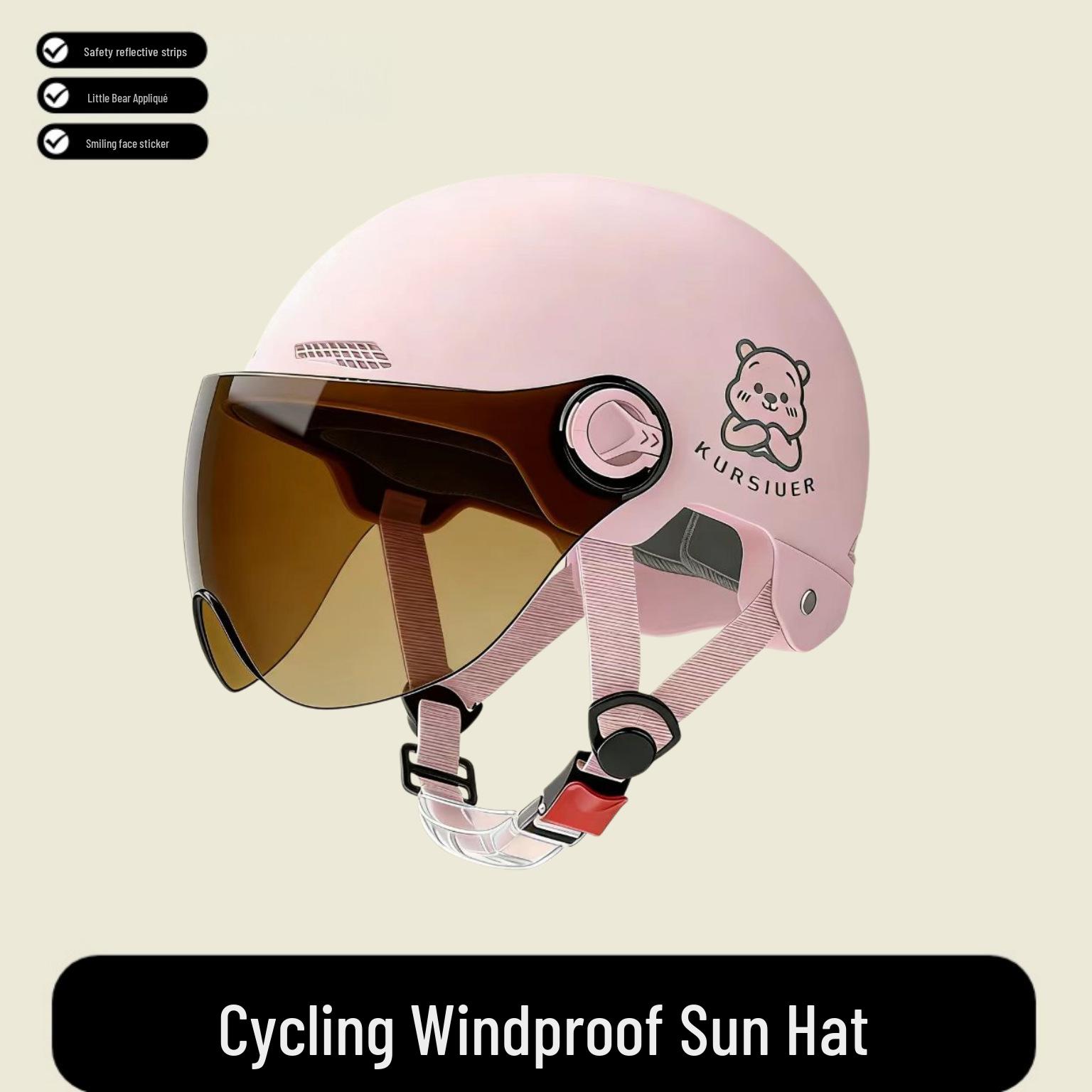 All-Season Windproof Sun Protection Helmet for Motorcycles & E-Bikes