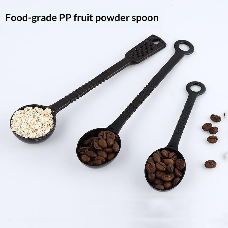 10Pcs Baking Tools 10g Measuring Spoon 10Pcs Non-slip Long Handle Coffee/Black Coffee Scoop Plastic Hangable Sugar Scoop Kitchen