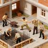 Precisions Crafted 1:64 Scale Resin Construction Scene Model For Enthusiasts And Hobbyists