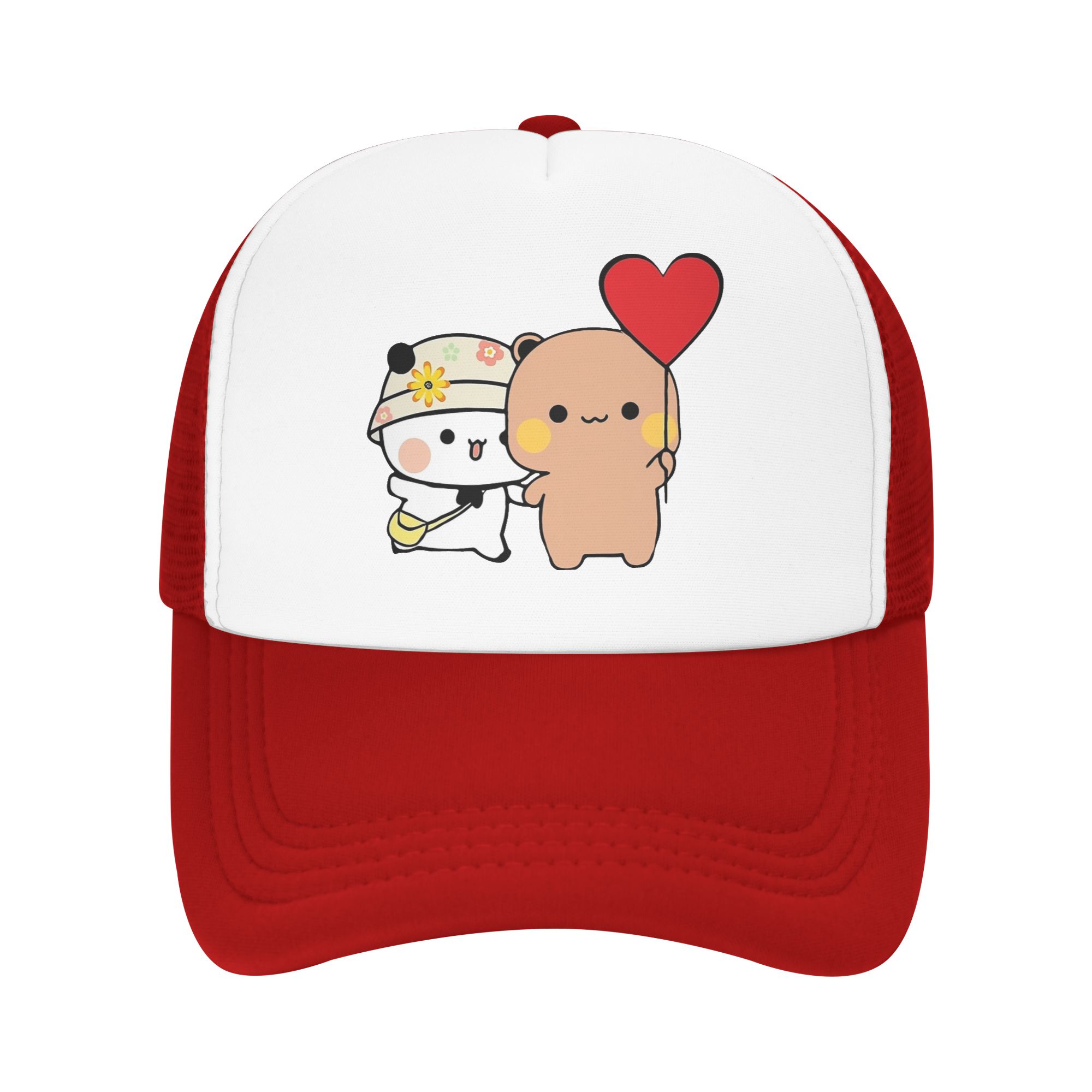 Adult Bubu and Dudu Is Dating Trucker Hat Fitted Mesh Baseball Caps Polyester Hat Sun Hats Adjustable Sun Caps Summer One Size