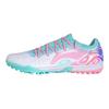 Li Ning Sharp TF Sztuczna Trawa Naturalne Antypoślizgowe Odporne na Ścieranie Buty Piłkarskie Unisex Buty Piłkarskie Standardowe-Białe Wyspa-Niebieski YSTV039-2