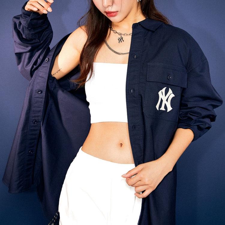 New MLB New York Yankees Shirt Unisex Dark Blue 3AWS03014-50NYD