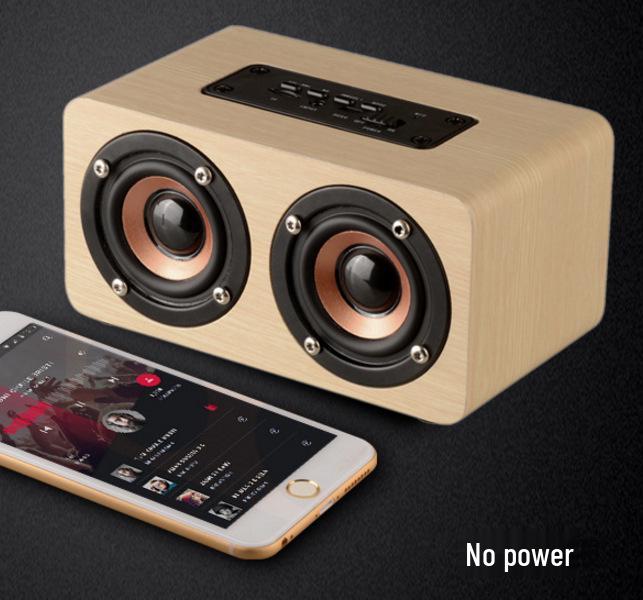Portable Wooden Bluetooth Mini Subwoofer Speaker for Phone & Computer