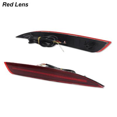 For KIA Optima K5 Red LED Bumper Reflector Lights Assembly Function As Tail, Brake & Rear Fog Lamps Turn Signals 216-2018