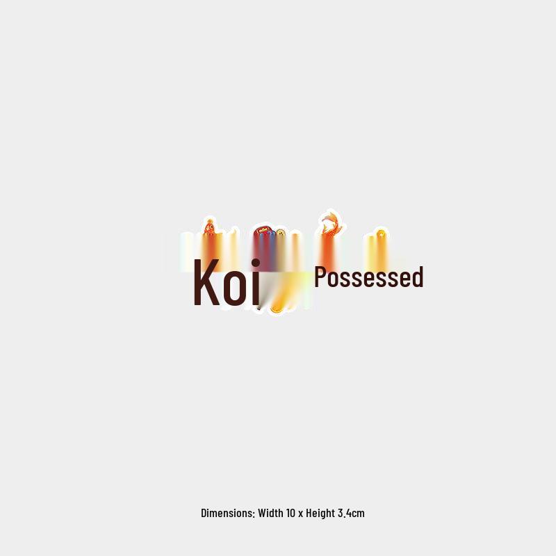 Koi Fish Copper Coin Windshield & Body Car Sticker