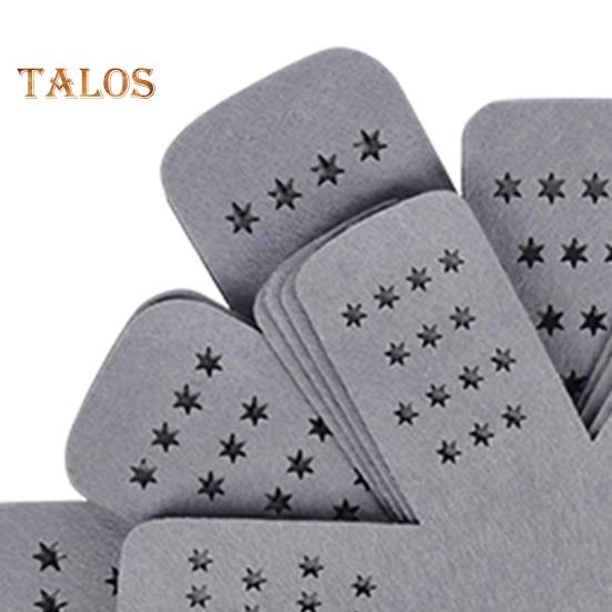 12Pcs Gray Pot And Pan Protectors Felt Placemats Stacking Anti-Slip Cookware Dividers Decorative Flower-Shaped Pallet Separators