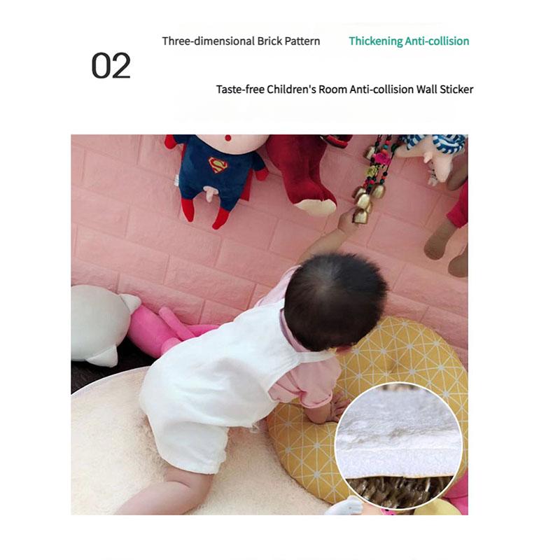 Kids Safety Wall Padding, Self-Adhesive XPE Foam Panels for Nursery, Soundproof Corner Guards Waterproof & Washable