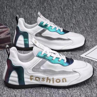 Sapatos Masculinos da Moda Outono Novo Malha Respirável Sapatos de Papai Versão Coreana Combinação Total Casual Sapatos Esportivos Sapatos de Corrida Modernos