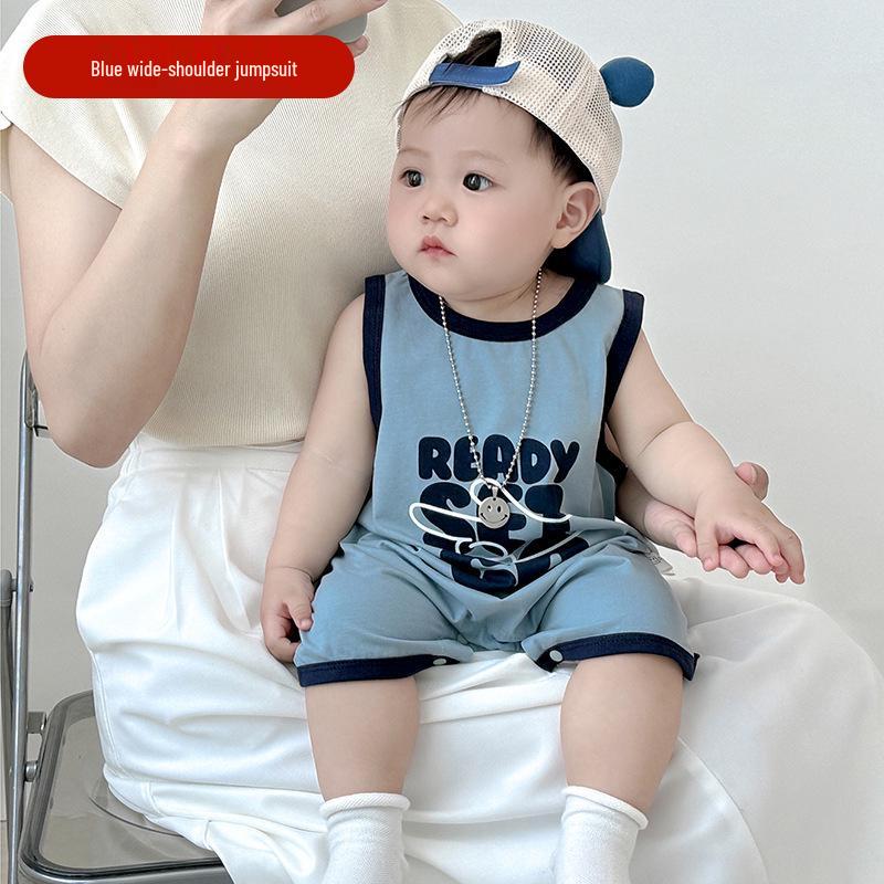 Breathable Cotton Newborn Sleeveless Romper