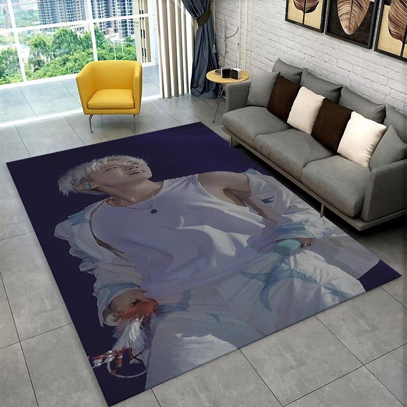 Kpop B-BTS Jung Hoseok J Hope Carpet Rug for Playroom Bedroom Living Room Sofa Home Decor,kid Area Rug Non-slip Floor Mat Gift
